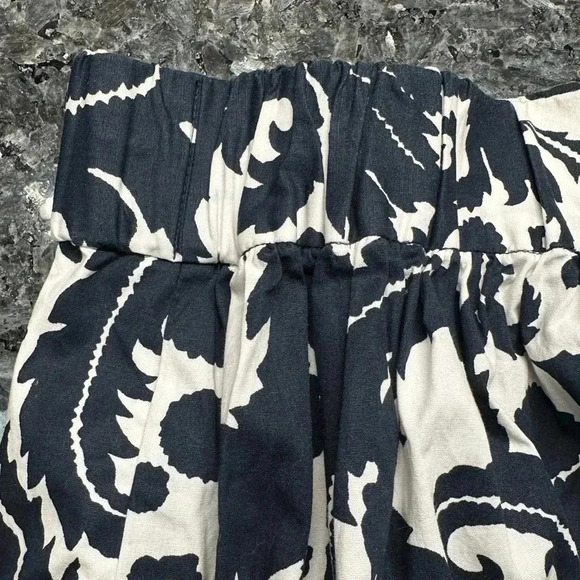 Banana Republic Milly Collection Navy Tropical Bohemian Vibes Skirt Size 6 Small - Picture 7 of 7